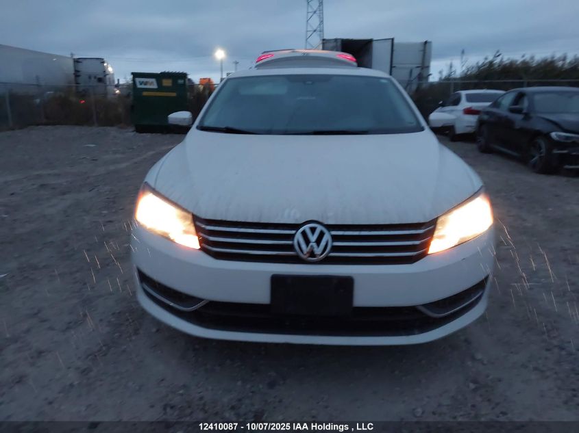 2013 Volkswagen Passat 2.5L Comfortline VIN: 1VWBH7A33DC121741 Lot: 12410087