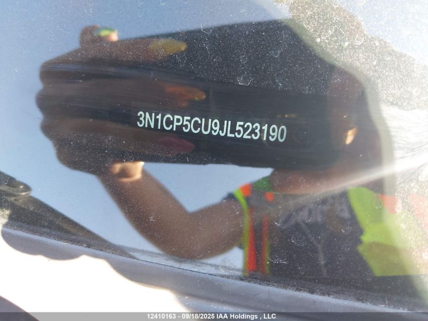 2018 Nissan Kicks S/Sr/Sv VIN: 3N1CP5CU9JL523190 Lot: 12410163