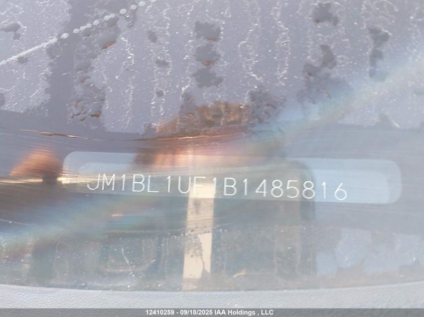 2011 Mazda Mazda3 Gx VIN: JM1BL1UF1B1485816 Lot: 12410259