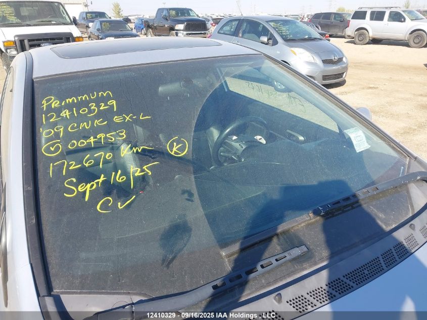 2009 Honda Civic Ex-L VIN: 2HGFG12059H004953 Lot: 12410329