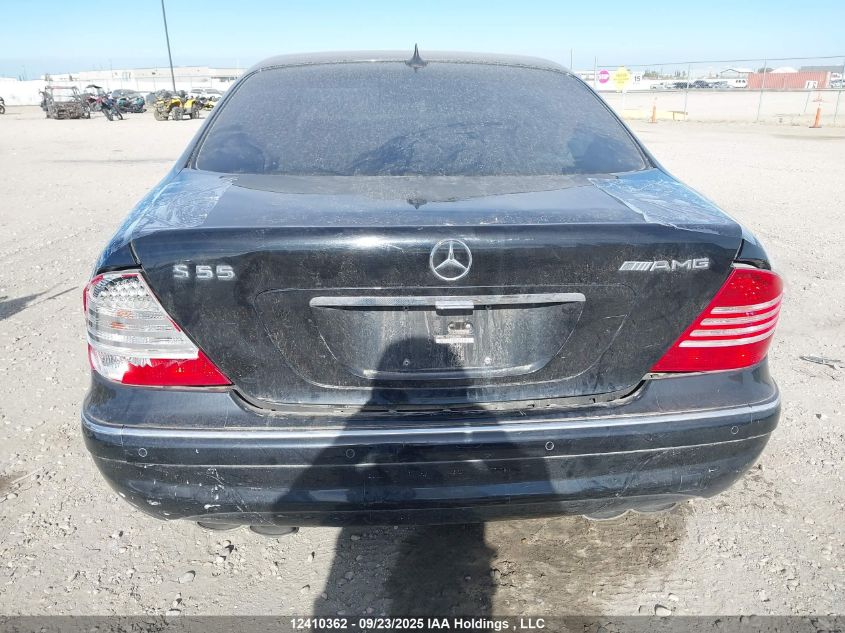 2003 Mercedes-Benz S 55 Amg VIN: WDBNG74J63A341834 Lot: 12410362