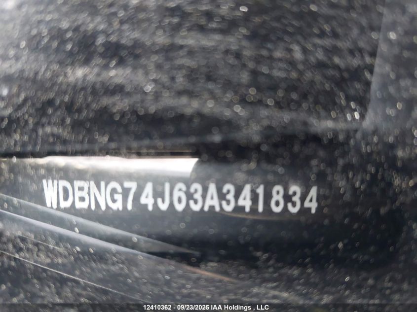 2003 Mercedes-Benz S 55 Amg VIN: WDBNG74J63A341834 Lot: 12410362