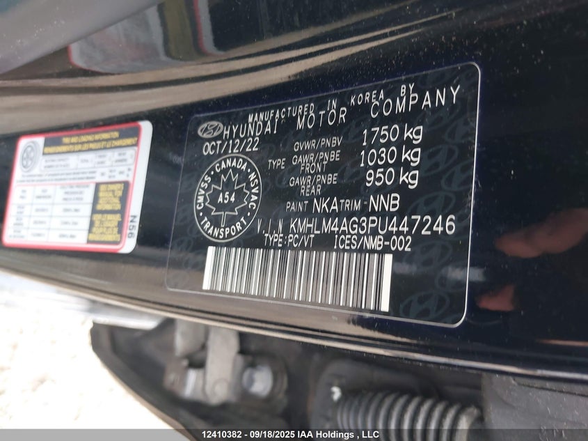KMHLM4AG3PU447246 2023 HYUNDAI ELANTRA photo no. 9