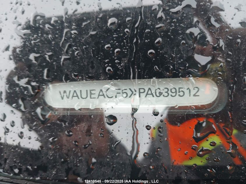 2023 Audi A5 45 Technik VIN: WAUEACF5XPA039512 Lot: 12410545