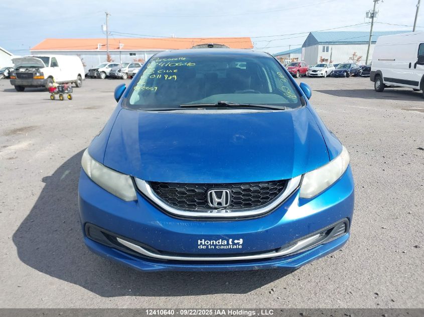 2013 Honda Civic Ex VIN: 2HGFB2E50DH011989 Lot: 12410640