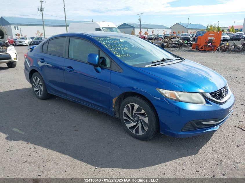 2013 Honda Civic Ex VIN: 2HGFB2E50DH011989 Lot: 12410640