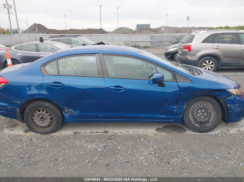 2014 Honda Civic VIN: 2HGFB2F43EH001772 Lot: 12410643