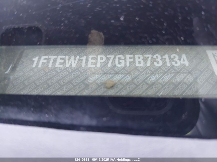 2016 Ford F-150 Xlt VIN: 1FTEW1EP7GFB73134 Lot: 12410693
