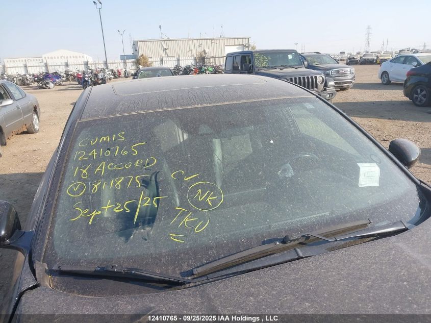 2018 Honda Accord Sport VIN: 1HGCV1F33JA811875 Lot: 12410765