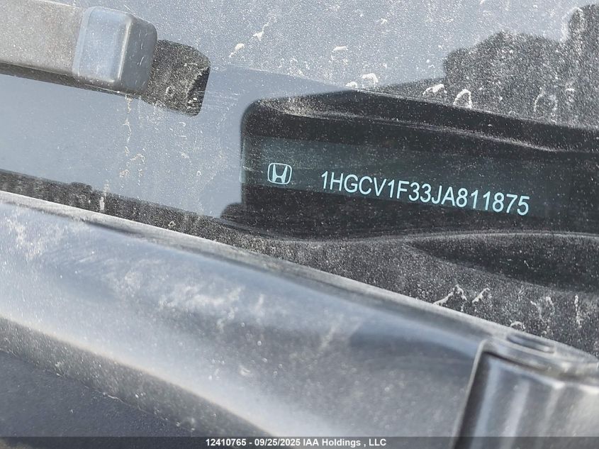 2018 Honda Accord Sport VIN: 1HGCV1F33JA811875 Lot: 12410765