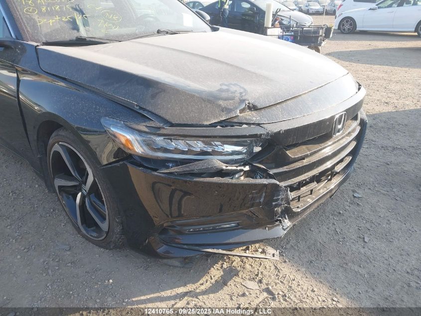 2018 Honda Accord Sport VIN: 1HGCV1F33JA811875 Lot: 12410765