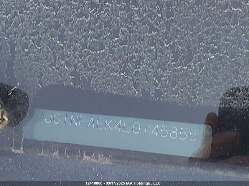 2020 Fiat 124 Spider Lusso VIN: JC1NFAEK4L0145855 Lot: 12410868