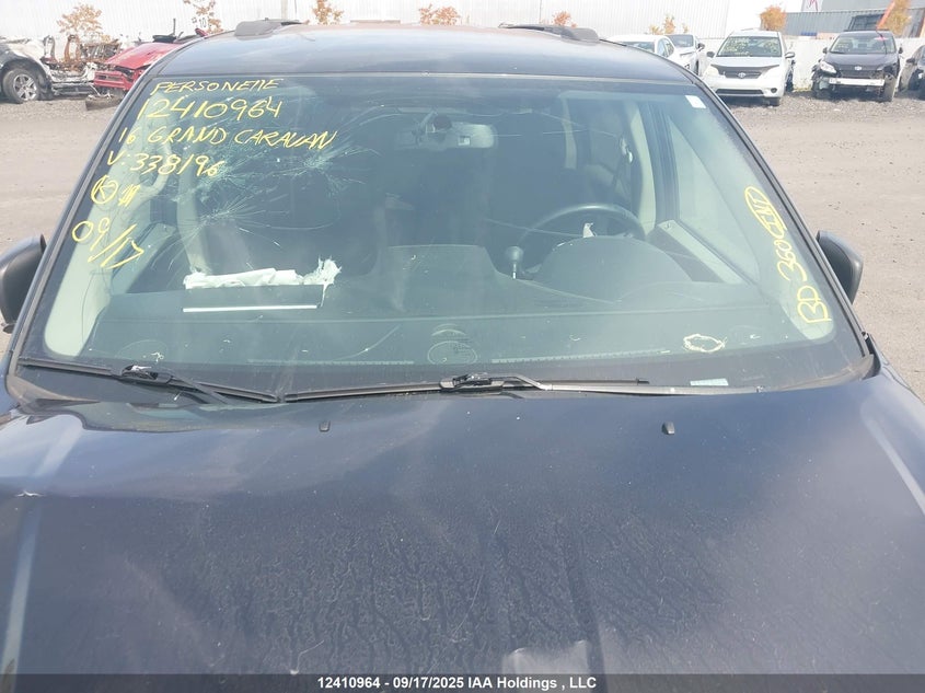 2016 Dodge Grand Caravan Se VIN: 2C4RDGBG1GR338196 Lot: 12410964