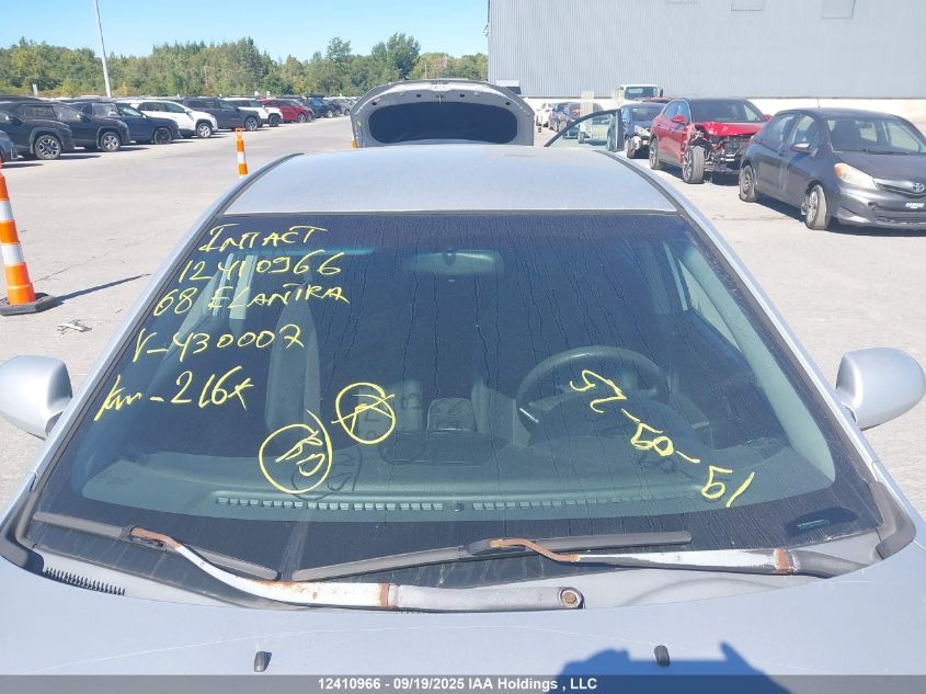 2008 Hyundai Elantra VIN: KMHDU45D28U430007 Lot: 12410966