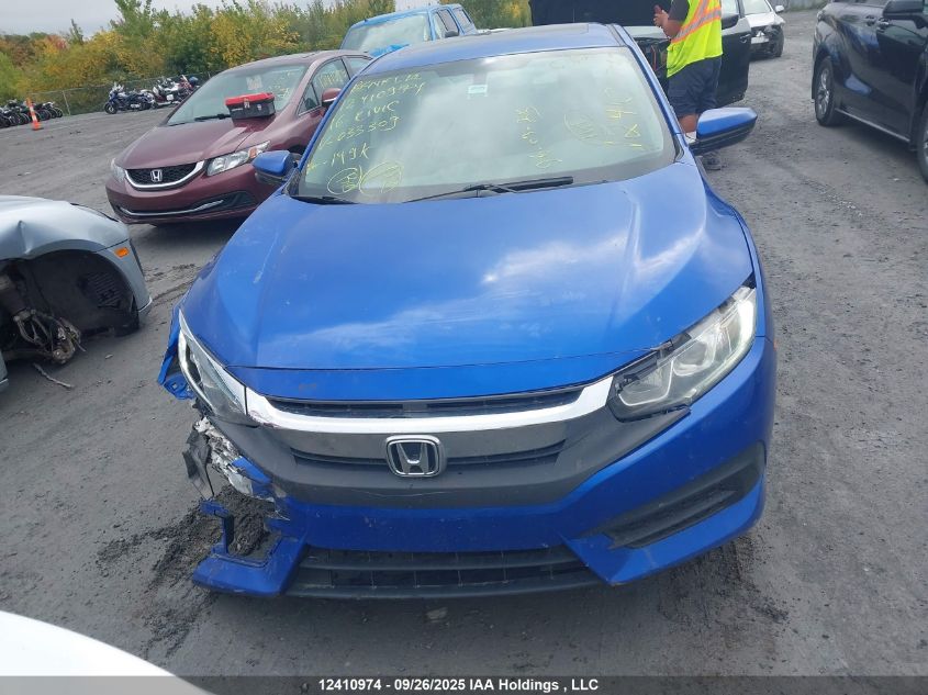 2016 Honda Civic Ex VIN: 2HGFC2F75GH033309 Lot: 12410974