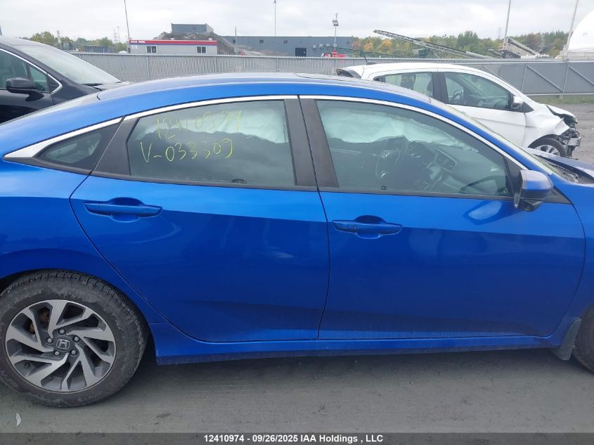 2016 Honda Civic Ex VIN: 2HGFC2F75GH033309 Lot: 12410974