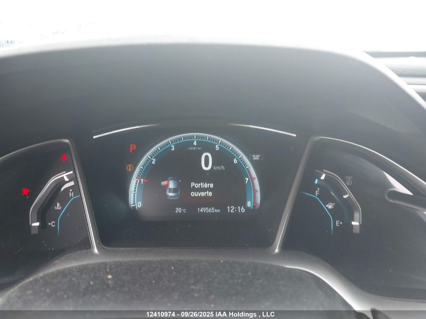 2016 Honda Civic Ex VIN: 2HGFC2F75GH033309 Lot: 12410974