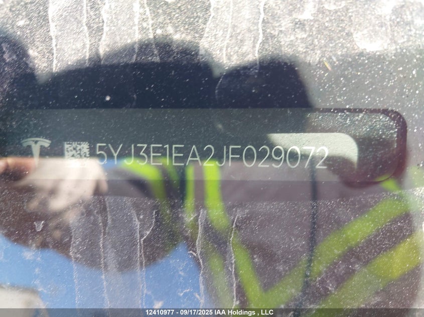 2018 Tesla Model 3 VIN: 5YJ3E1EA2JF029072 Lot: 12410977