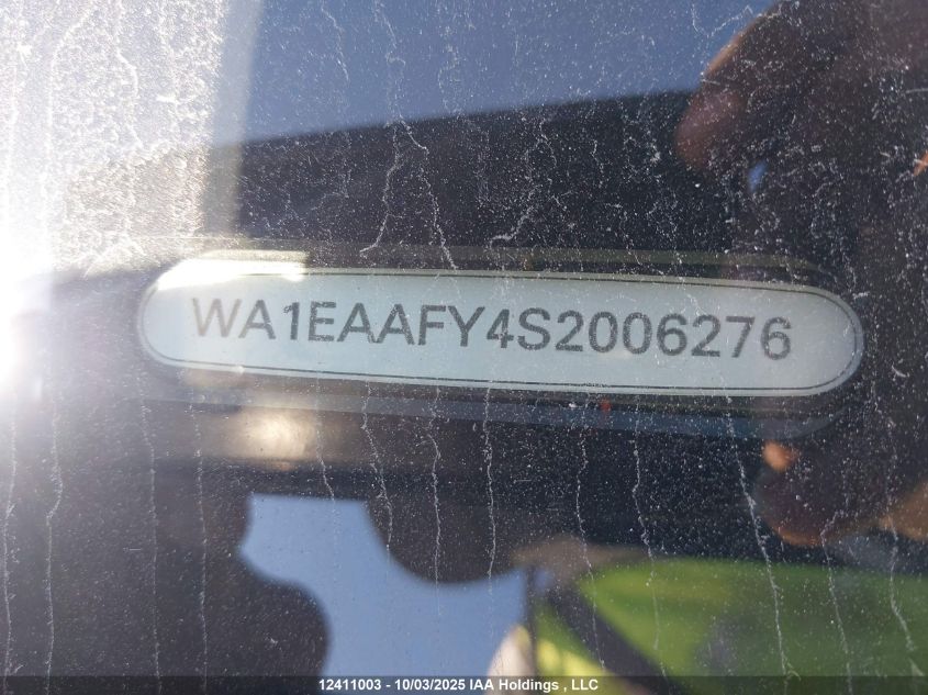 2025 Audi Q5 45 Progressiv VIN: WA1EAAFY4S2006276 Lot: 12411003