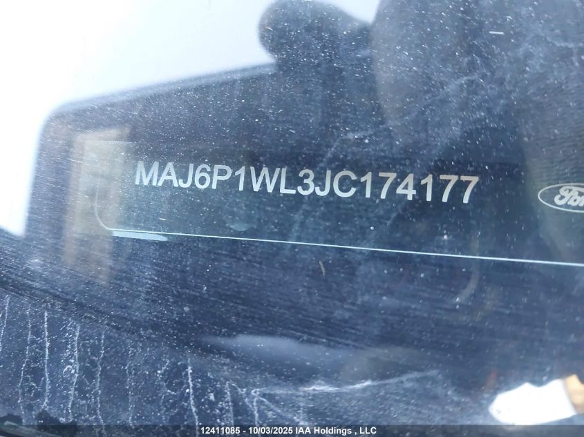 2018 Ford Ecosport Titanium VIN: MAJ6P1WL3JC174177 Lot: 12411085