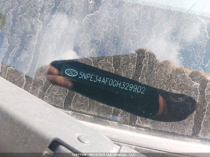 2016 Hyundai Sonata VIN: 5NPE34AF0GH329902 Lot: 12411104