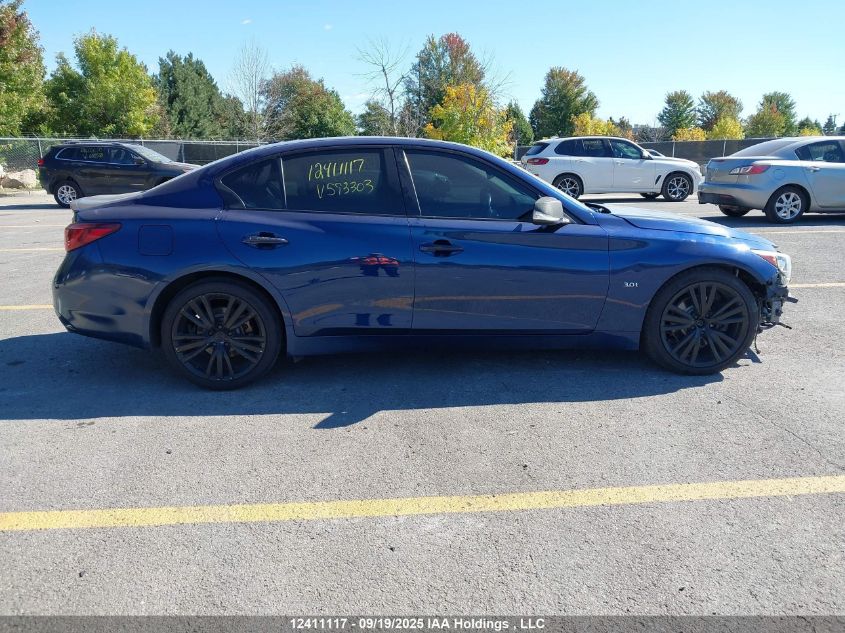 2019 Infiniti Q50 3.0T Luxe/3.0T Signature Edition/3.0T Sport VIN: JN1EV7AR5KM593303 Lot: 12411117