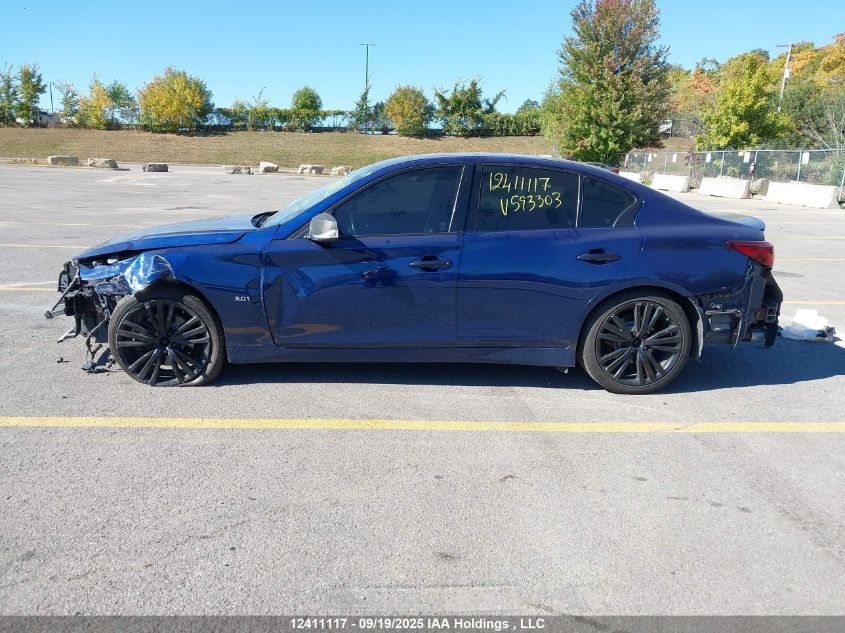 2019 Infiniti Q50 3.0T Luxe/3.0T Signature Edition/3.0T Sport VIN: JN1EV7AR5KM593303 Lot: 12411117