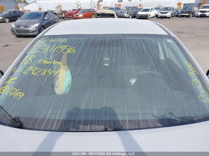 2018 Hyundai Elantra Se VIN: 5NPD74LF6JH292844 Lot: 12411356