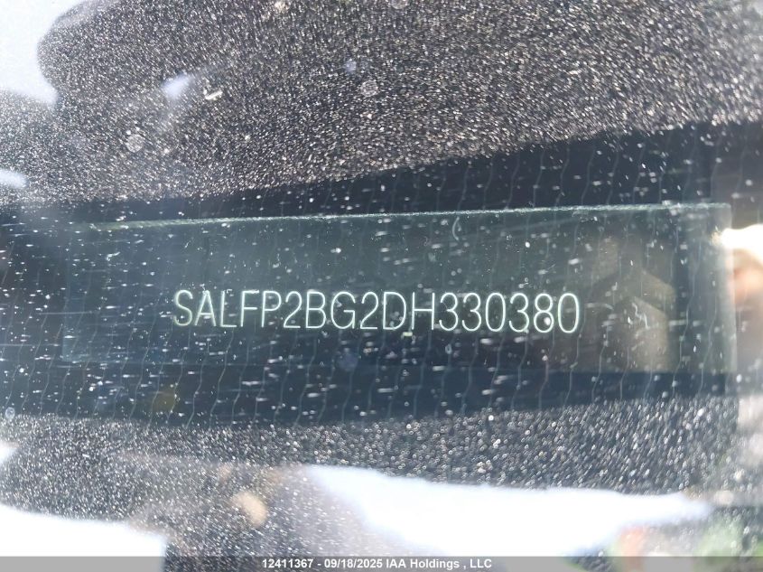 2013 Land Rover Lr2 VIN: SALFP2BG2DH330380 Lot: 12411367