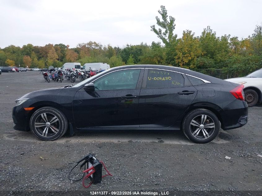 2016 Honda Civic VIN: 2HGFC2E28GH008670 Lot: 12411377