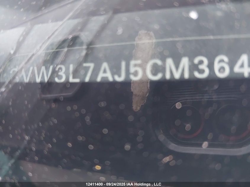 2012 Volkswagen Jetta Tdi VIN: 3VW3L7AJ5CM364448 Lot: 12411400