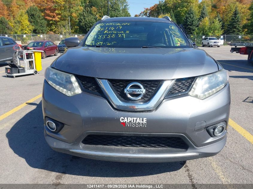 2016 Nissan Rogue S/Sv VIN: 5N1AT2MT0GC855829 Lot: 12411417
