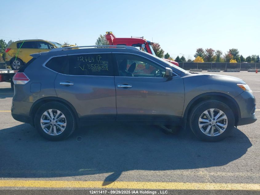 2016 Nissan Rogue S/Sv VIN: 5N1AT2MT0GC855829 Lot: 12411417