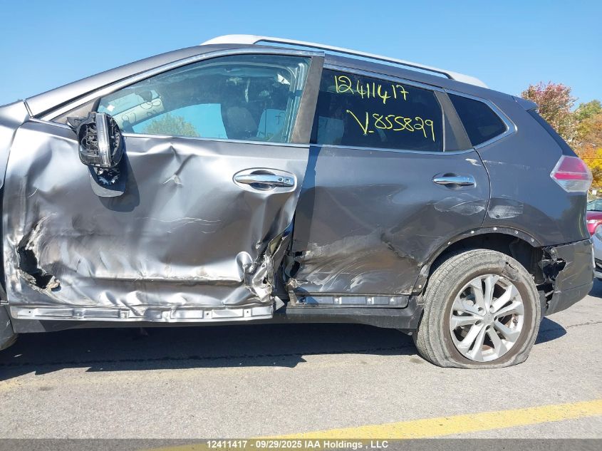 2016 Nissan Rogue S/Sv VIN: 5N1AT2MT0GC855829 Lot: 12411417