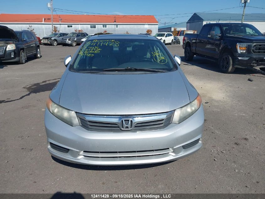 2012 Honda Civic Lx VIN: 2HGFB2E58CH012936 Lot: 12411428