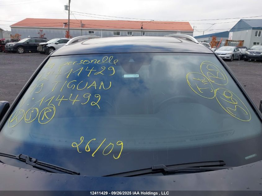 2019 Volkswagen Tiguan Sel Premium/Sel Premium R-Line VIN: 3VV4B7AXXKM114492 Lot: 12411429