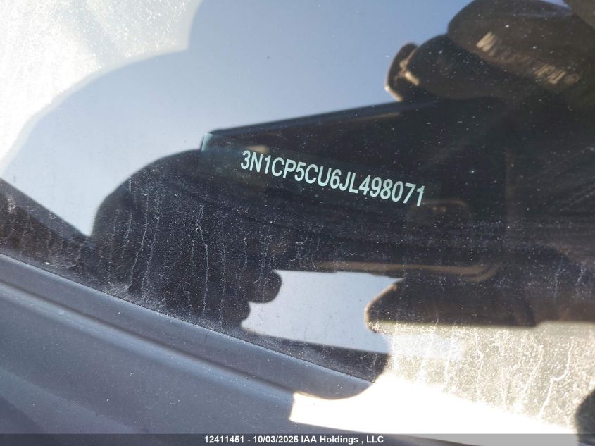 2018 Nissan Kicks S/Sr/Sv VIN: 3N1CP5CU6JL498071 Lot: 12411451
