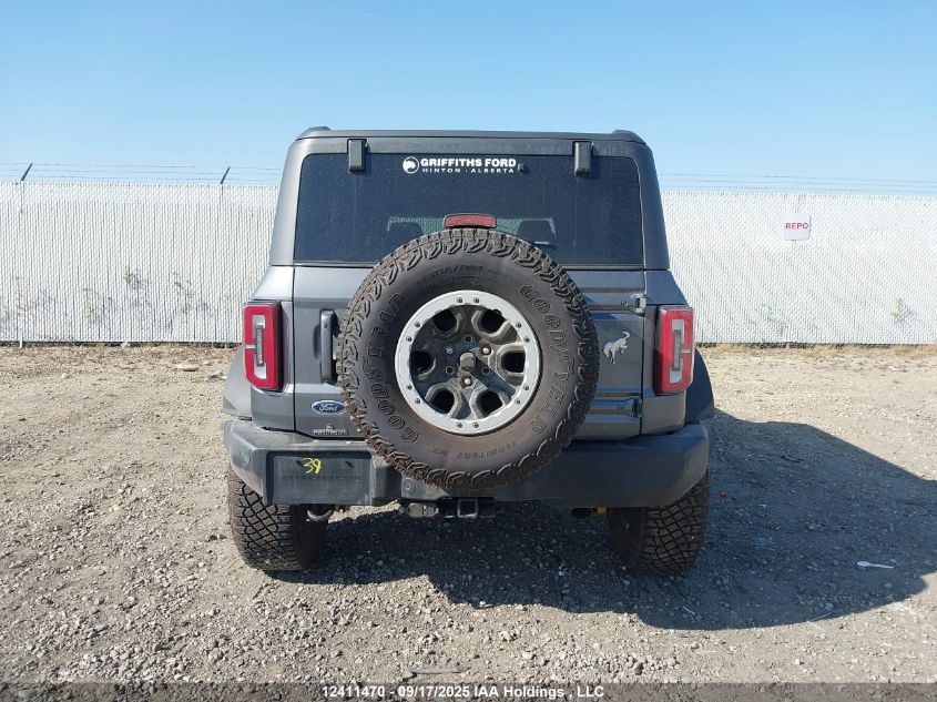 2023 Ford Bronco Big Bend/Black Diamond/Outer Banks/Badlands/Wildtrak/Everglades VIN: 1FMEE5DPXPLB42582 Lot: 12411470