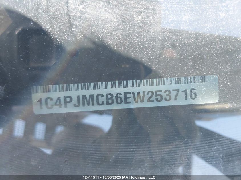 2014 Jeep Cherokee North VIN: 1C4PJMCB6EW253716 Lot: 12411511