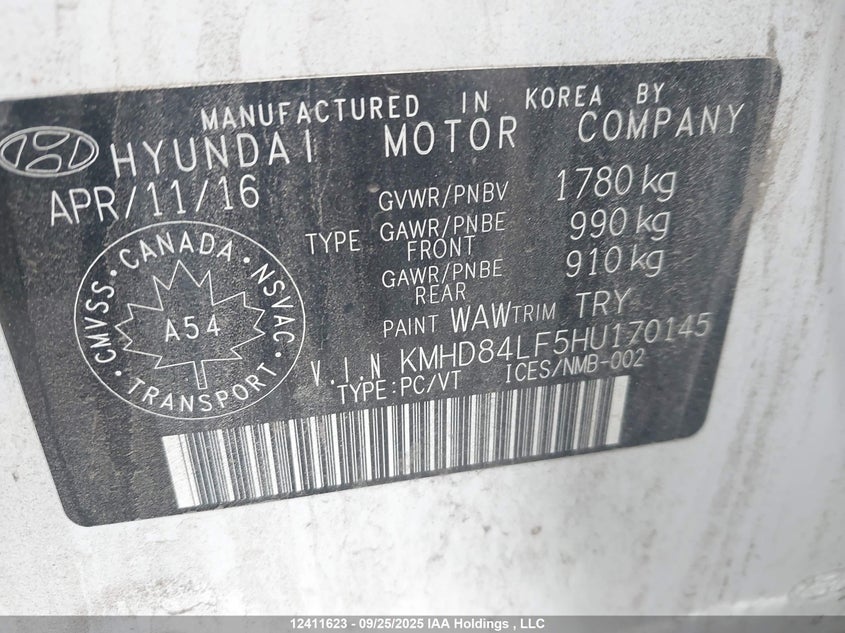 KMHD84LF5HU170145 2017 HYUNDAI ELANTRA photo no. 9