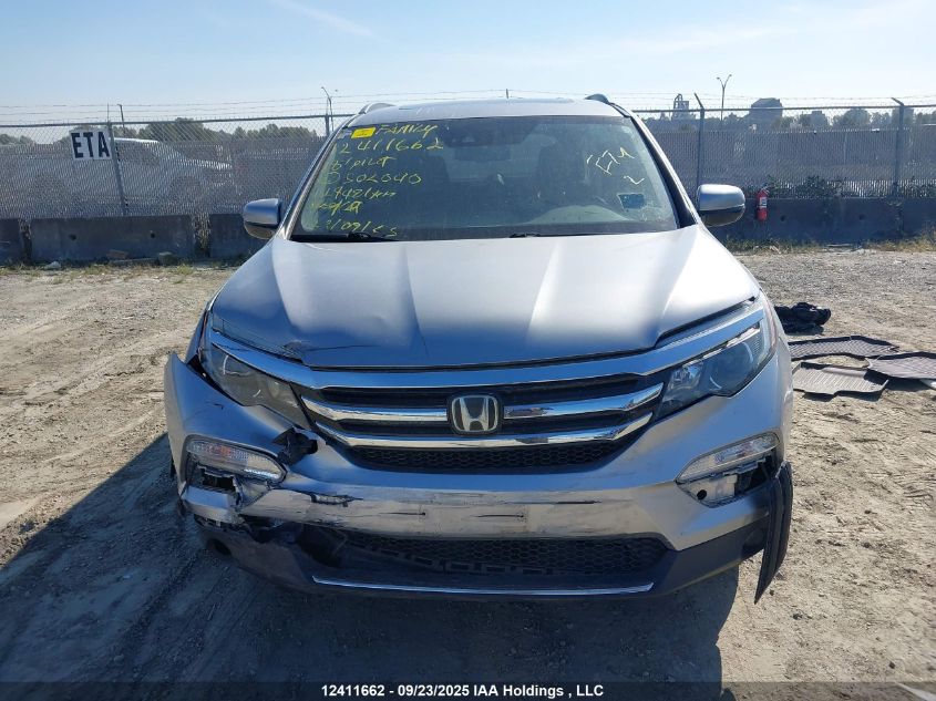 2018 Honda Pilot Touring VIN: 5FNYF6H98JB502040 Lot: 12411662