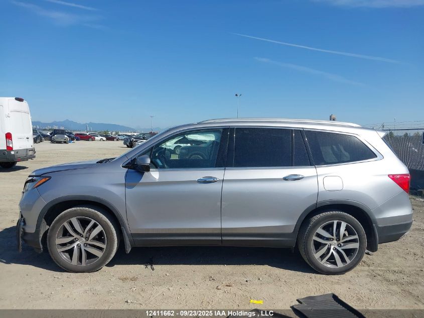 2018 Honda Pilot Touring VIN: 5FNYF6H98JB502040 Lot: 12411662