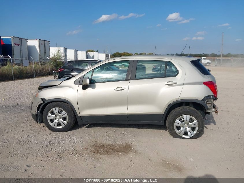 2015 Chevrolet Trax Ls VIN: 3GNCJKSB5FL159670 Lot: 12411686