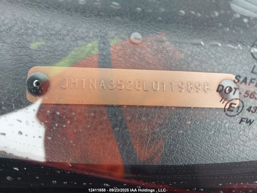 1990 Mazda Mx-5 Miata VIN: JM1NA3526L0119898 Lot: 12411858