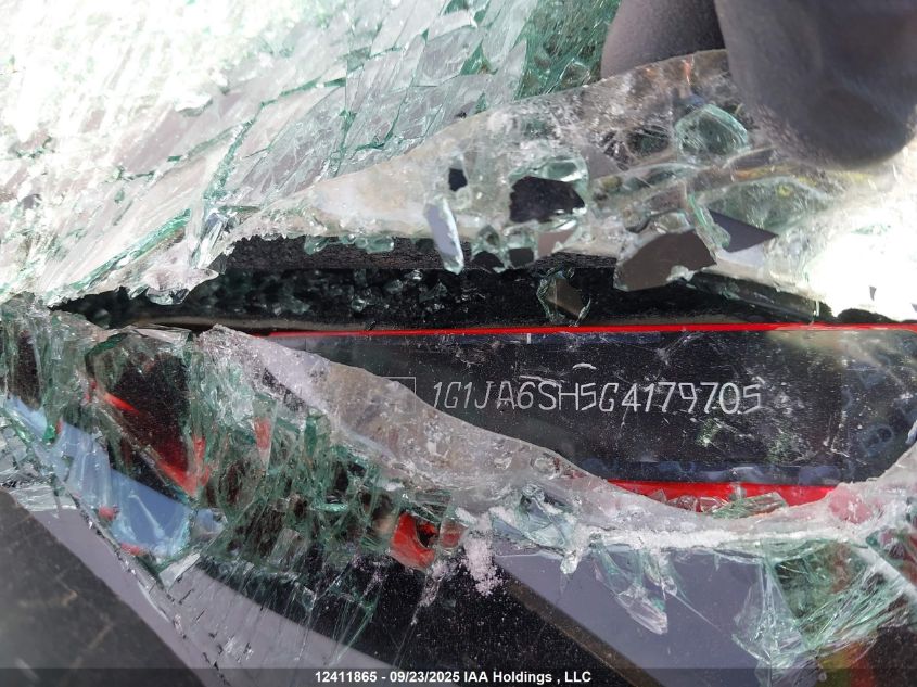 2016 Chevrolet Sonic Ls Auto VIN: 1G1JA6SH5G4179705 Lot: 12411865