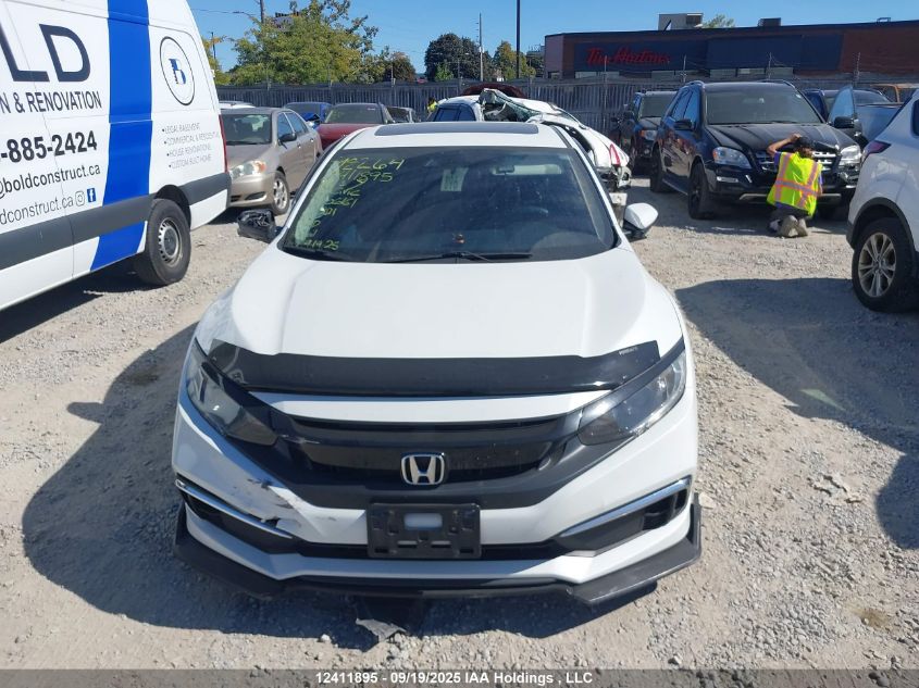 2020 Honda Civic Ex 4Dr VIN: 2HGFC2F74LH006161 Lot: 12411895