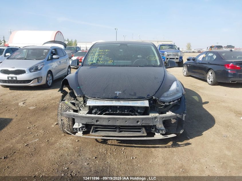 2022 Tesla Model Y Long Range VIN: 7SAYGDEE9NF494073 Lot: 12411896