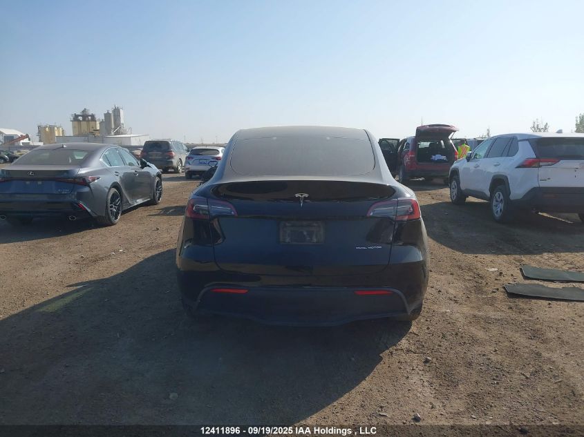 2022 Tesla Model Y Long Range VIN: 7SAYGDEE9NF494073 Lot: 12411896