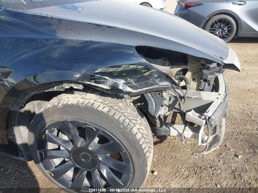 2022 Tesla Model Y Long Range VIN: 7SAYGDEE9NF494073 Lot: 12411896