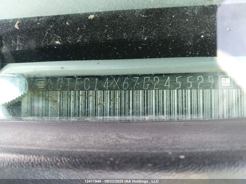 2007 GMC Sierra 1500 Sl/Value Leader/Wt VIN: 3GTEC14X67G245529 Lot: 12411948